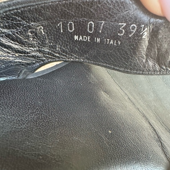 Christian Dior Diorissmo Black Logo Platform Flip Flops Sandals - Picture 12 of 13